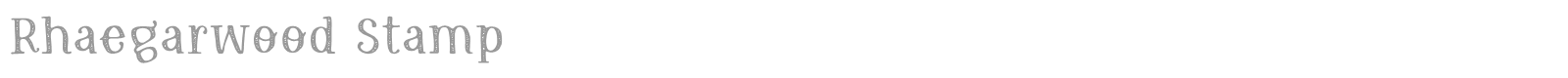 Rhaegarwood Stamp font preview
